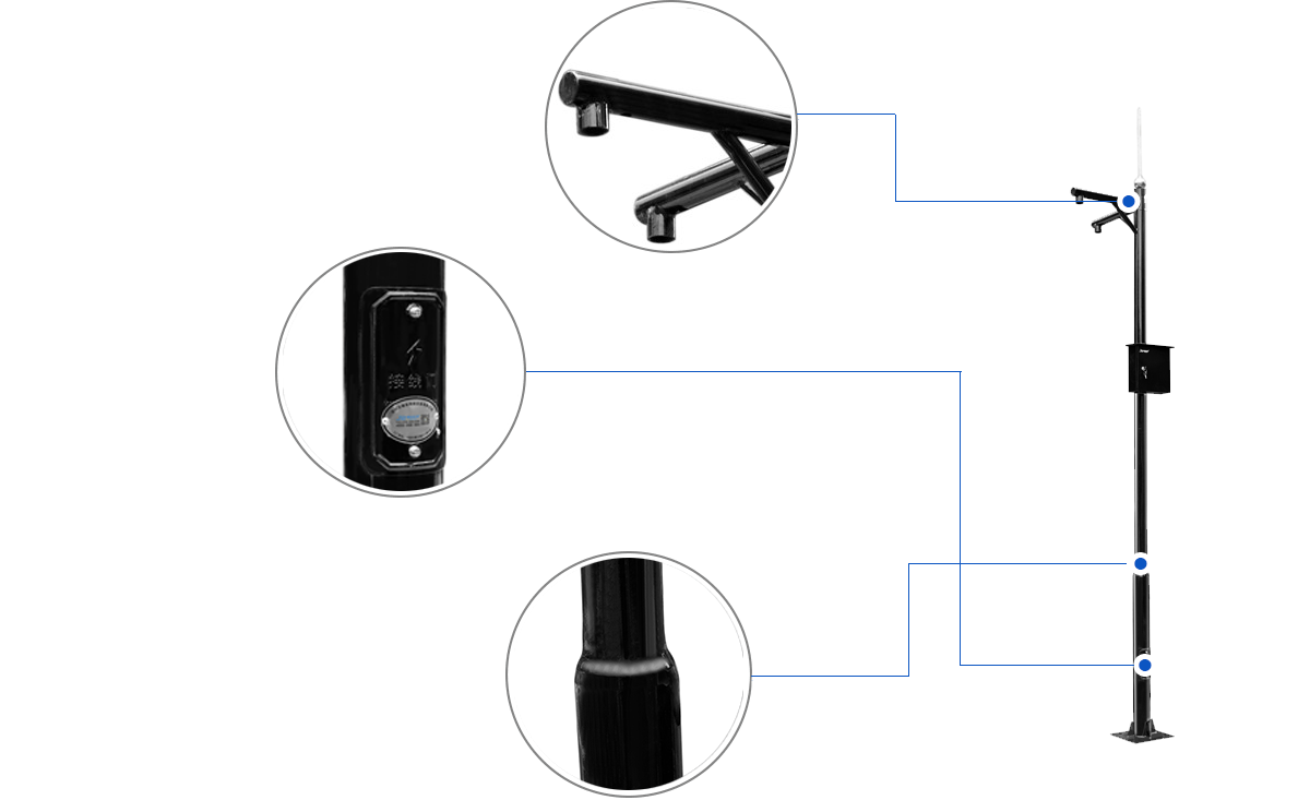 智慧監(jiān)控立桿細(xì)節(jié)